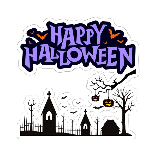 Happy Halloween Kiss-Cut Stickers