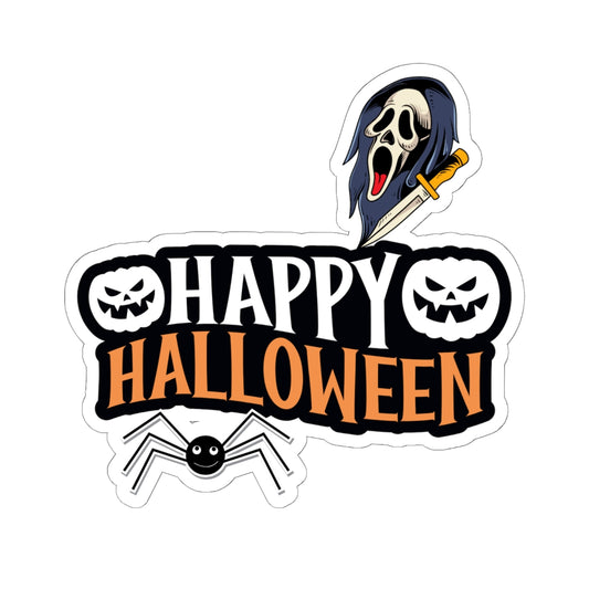 Happy Halloween Spooky Kiss-Cut Stickers
