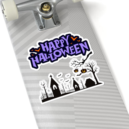 Happy Halloween Kiss-Cut Stickers