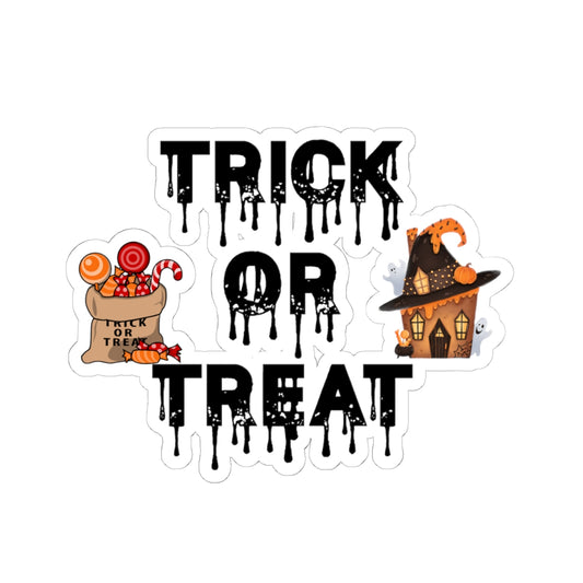 Trick or Treat Halloween Kiss-Cut Stickers